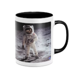 Image of NASA Moon Landing Mug - White/Black