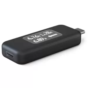 Image of Plugable Technologies USB C Power Meter Tester for Monitoring USB-C Connections