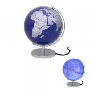 Image of Globe Silver & Blue Light Up By Lesser & Pavey