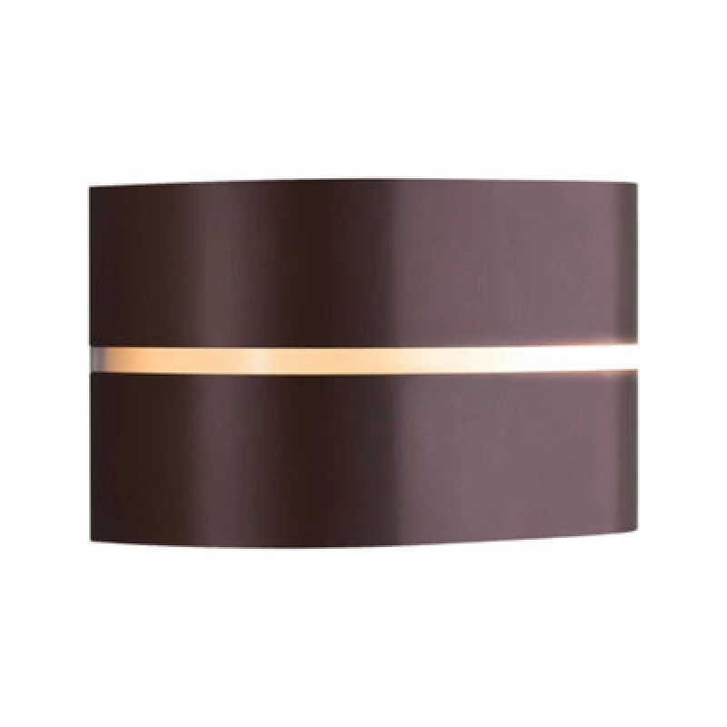 Image of Nordlux Sibelis Outdoor Patio Terrace Garden Wall Light In Brown Metallic (Height) 12Cm
