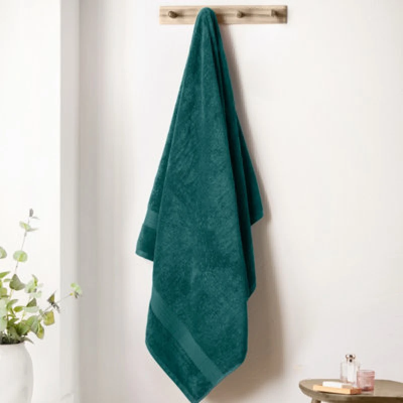 Image of Bianca Fine Linens Supima Cotton 100X150Cm Bath Sheet Teal Green