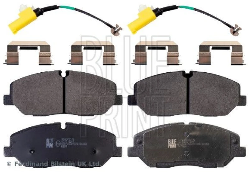 Image of Blue PRINT Brake pad set Blue PRINT ADG042172