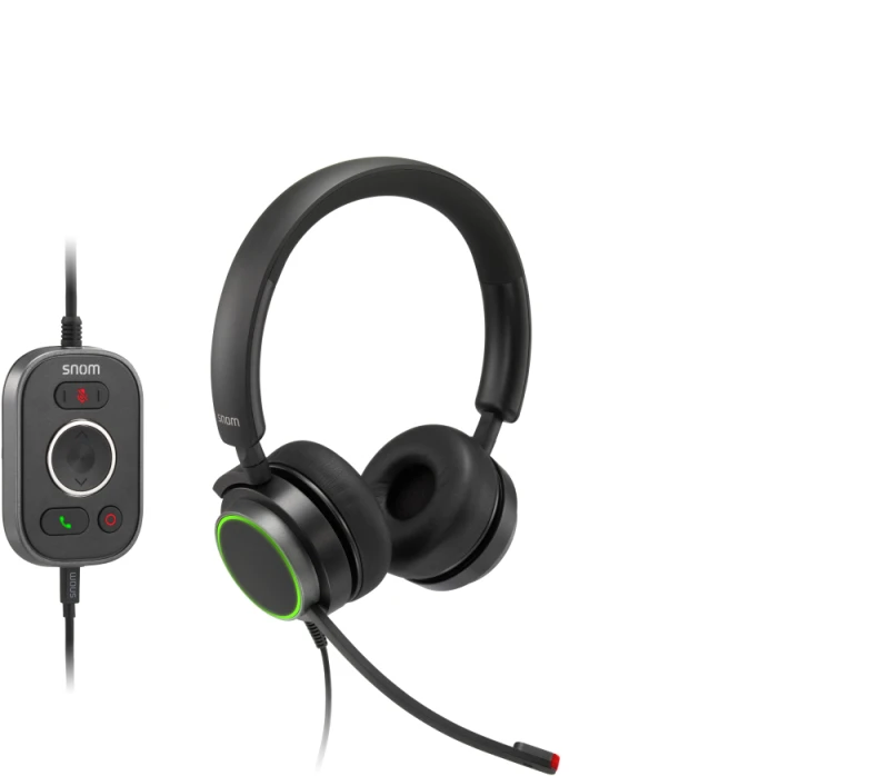 Image of Snom A330D Headset Wired Head-band Office/Call center USB Type-A Black