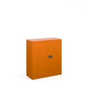 Image of Dams MTO Steel Contract Cupboard with 1 Shelf 1000mm High - Black