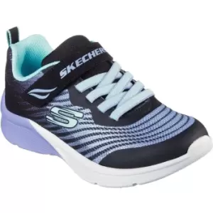 Image of Skechers Girls Microspec Rejoice Racer Slip On Trainers UK Size 11.5 (EU 29)