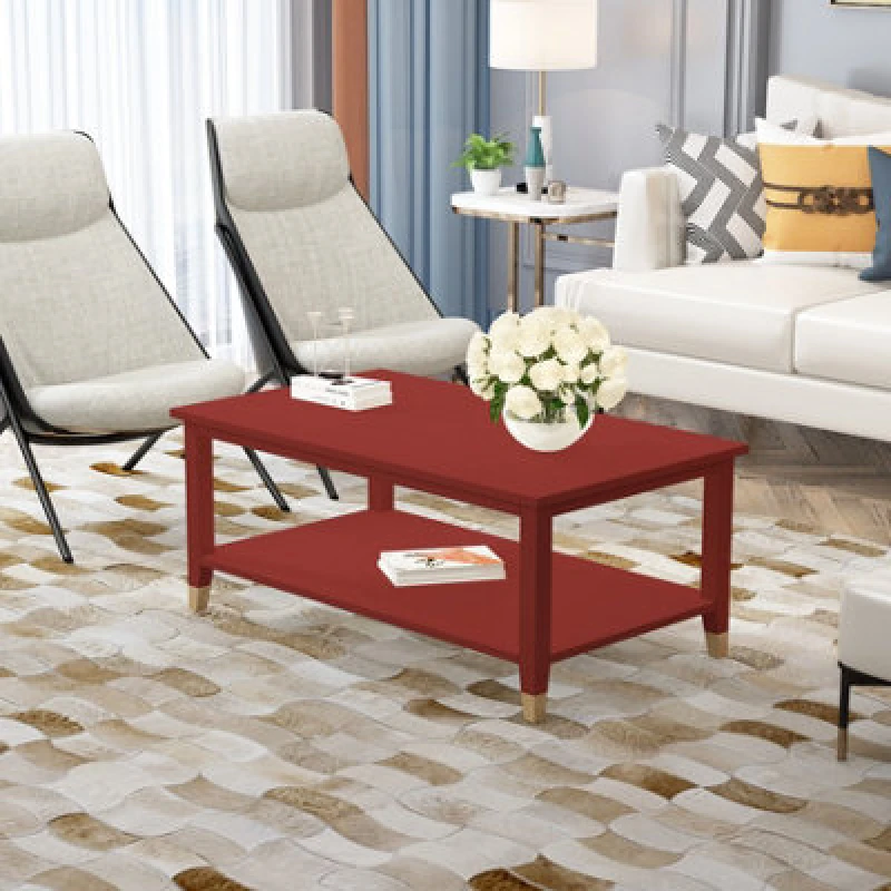 Image of Cabinet Bits Palazzi Coffee Table H45 W100 D56cm in Red Red Unisex