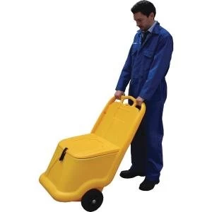 Image of Mobile Salt and Grit Bin 75 Litre Yellow 388946