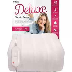 Image of MYLEK Single Electric Fitted Blanket 200 x 107cm