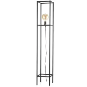 Image of Onli Floki Box Frame Floor Lamp, Black, Copper