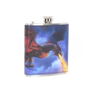 image of Fire in the Sky Hip Flask 7oz