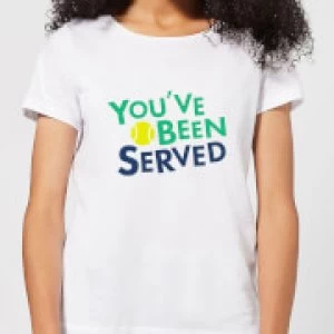 Image of You've Been Served Womens T-Shirt - White - 5XL