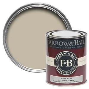 Image of Farrow & Ball Estate Bone No. 15 Eggshell Metal & wood Paint 0.75L