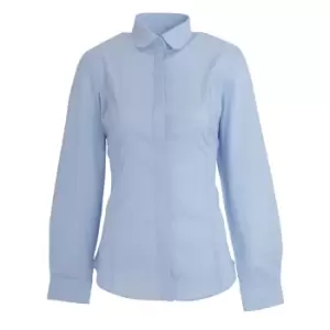 Image of Brook Taverner Womens/Ladies Trevi Long Sleeve Poplin Shirt (8) (Sky Blue)