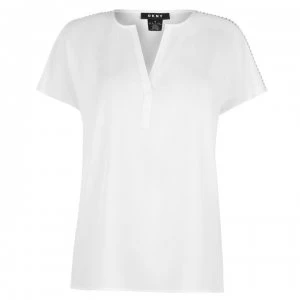 Image of DKNY Stud t Shirt - IVORY