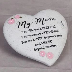Image of Thoughts Of You 'Mum' Graveside Heart