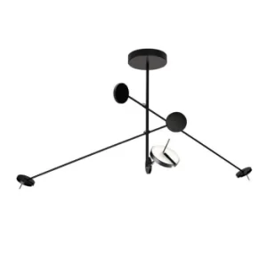 Image of Invisible LED Ceiling Pendant Matt Black Phase Cut Dimming 2295lm 3000K