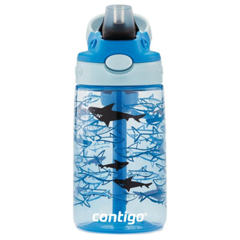Image of CONTIGO Contigo Easy Clean Autospout Bottle 14oz/420ml Blue Sharks 2127476 2127476