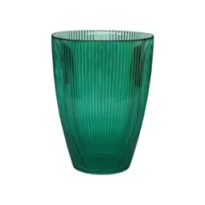 image of Ivyline Ribbed Tall Vase in Emerald