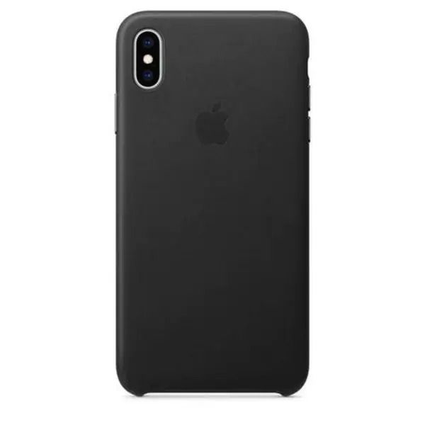 Image of Apple Official iPhone XS Max Leather Black - (Open Boxed) Black