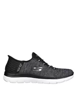 image of Skechers Slip-ins: Summits - Dazzling - Black, Size 4, Women