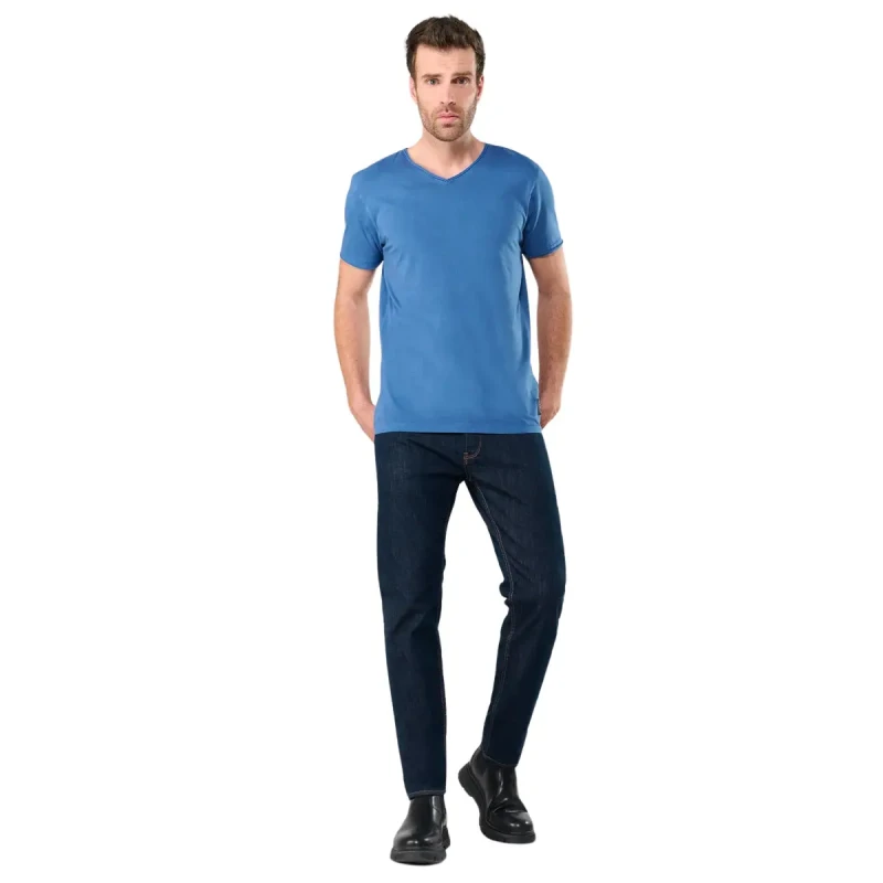 Image of Le Temps des cerises T-Shirt Le Temps des cerises Gribs Bleu Male S