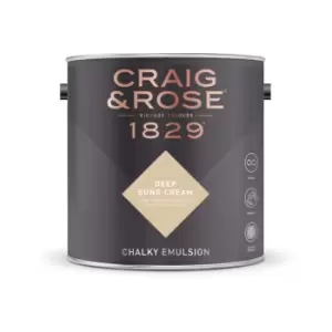 Image of Craig & Rose Chalky Emulsion Deep Sung Cream - 2.5L