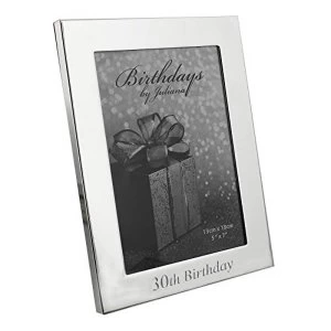 image of 5" x 7" - Birthdays by Juliana Silverplated Photo Frame - 30