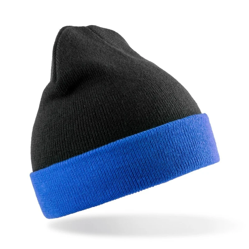 Image of Result Result Men Black Compass Beanie in White White One Size Male 5059699807235