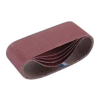 Image of 09235 Cloth Sanding Belt, 75 x 457mm, 120 Grit (5 Pack) - Draper