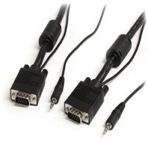 Image of StarTech.com 5m Coax High Resolution Monitor VGA Video Cable with Audio HD15 M/M