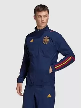 Image of adidas Spain 22/23 On Pitch Training Jacket, Navy, Size 3XL, Men