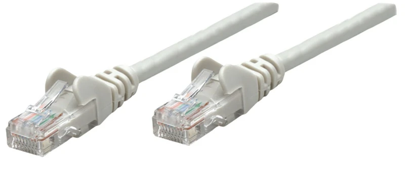 Image of Intellinet Network Patch Cable. Cat6. 0.25m. Grey. Copper. U/UTP. PVC.