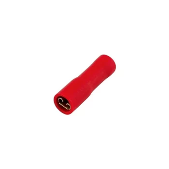 image of CONNECT Wiring Connectors - Red - Female Slide-On - 6.3mm - Pack Of 100 - 30135