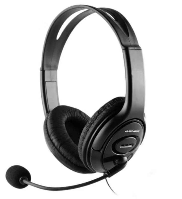 Image of Accuratus HEA-H22-UBK headphones/headset Wired Head-band Gaming Black
