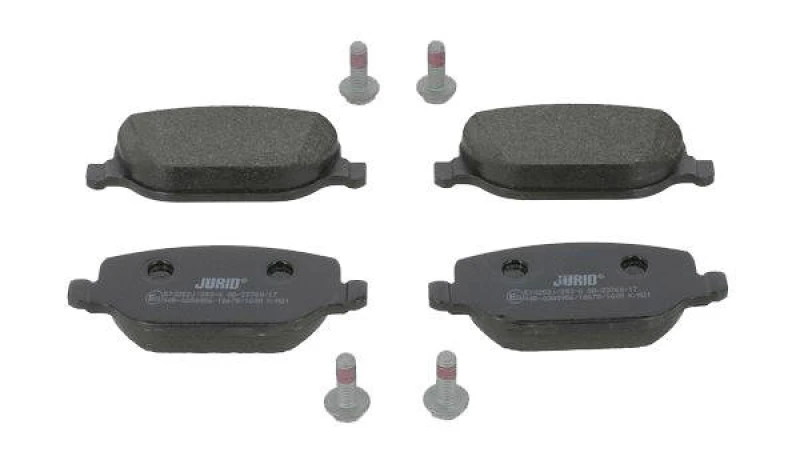 Image of JURID 573252J Brake pad set not prepared for wear warning indicator Brake Pad Set,disc brake (402)