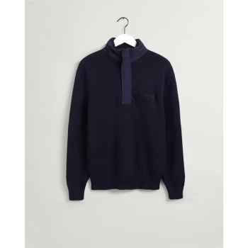 image of Gant Zip Jumper - Blue