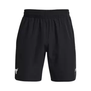 image of Under Armour Project Rock Woven Shorts Mens - Black