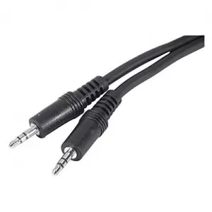Image of 1m Stereo Cable 3.5mm Jack Mm Black