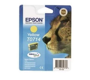 Image of Epson Cheetah T0714 Yellow Ink Cartridge