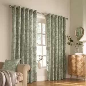 Image of Irwin Woodland Eyelet Curtains Sage