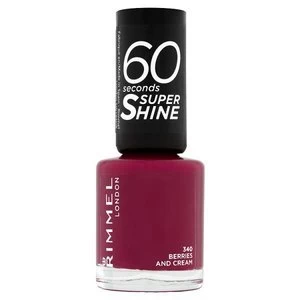 Rimmel Nail Polish 60 Second Berries and Cream 8ml Red