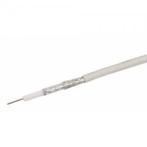 Image of Labgear White Single 1mm CCS 75Ohm RG6 Digital Satellite Aerial Cable With Foam Filled PE and Aluminium Foil 27600ALW/27615ALW - 50 Meter