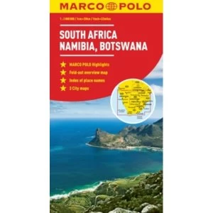 Image of South Africa, Namibia & Botswana Map by Marco Polo (Sheet map, folded, 2011)