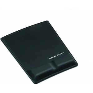 Image of Fellowes Fabrik Mouse PadWrist Support Black
