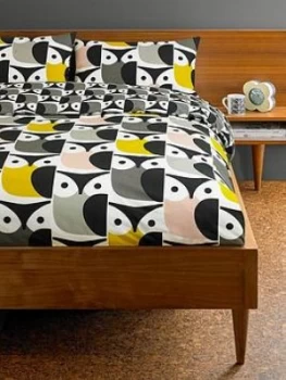 image of Orla Kiely House Big Owl Cotton Duvet Cover