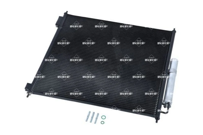 Image of NRF 350336 Condenser EASY FIT, with seal ring, with nitrogen filling Aluminium Condenser,air conditioning (448)