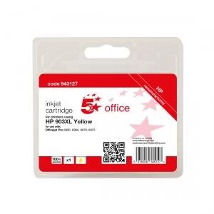 Image of 5 Star Office Supplies Inkjet Cartridge Page Life Yellow 825pp HP
