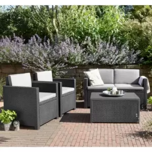 image of Keter Armona 4 Seat Outdoor Sofa Set - Grey