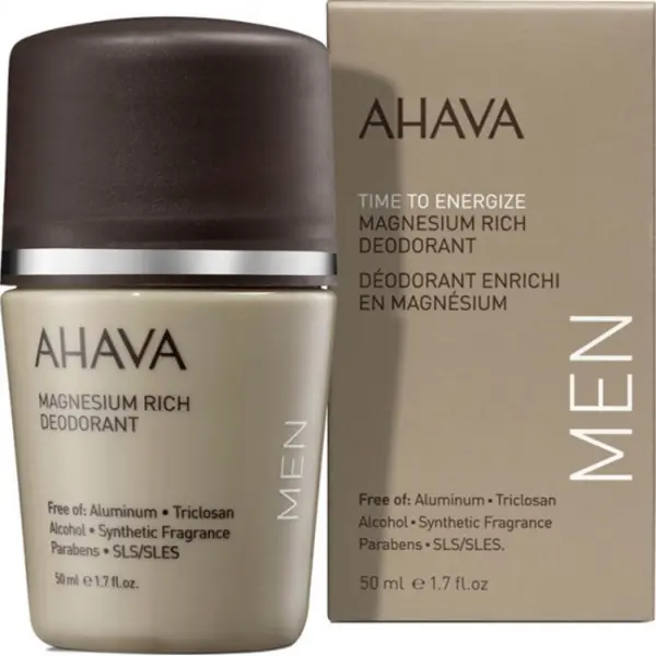 Ahava Time To Energize Magnesium Rich Roll On Deodorant For Him 50ml