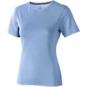 Elevate Womens/Ladies Nanaimo Short Sleeve T-Shirt (M) (Light Blue)